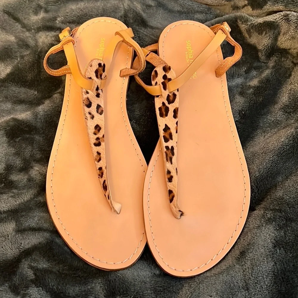 SOPHIA MILANO CHEETAH LEOPARD SANDLES